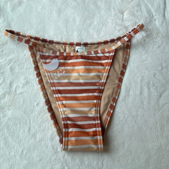 New! Free People x Gnash Swim striped tri bikini bottom 19151 - Picture 5 of 11